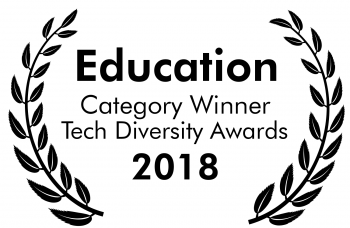 Education Category Winner Tech Diversity Awards 2018